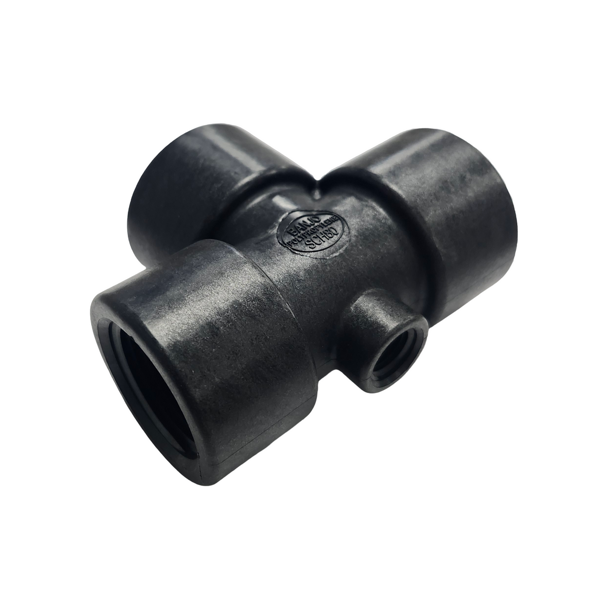 Banjo Poly Tee Fitting with Gauge Port 1" FNPT - TEG100