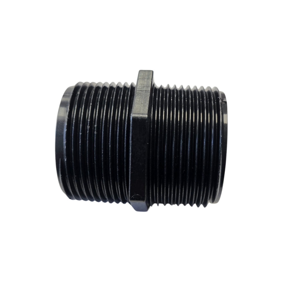 Banjo Short Poly Nipple Pipe Fitting 1-1/4" NPT - NIP125-SH