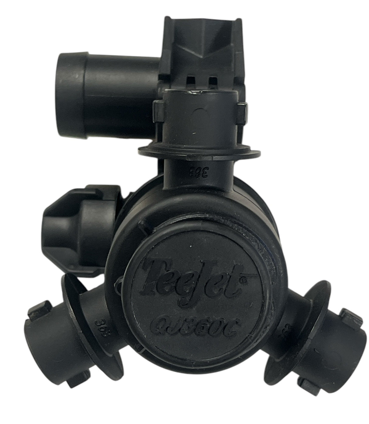 TeeJet Dry Boom Nozzle Body 3 Outlet Single Hose Shank 1" - QJ363C-1000-1-NYB