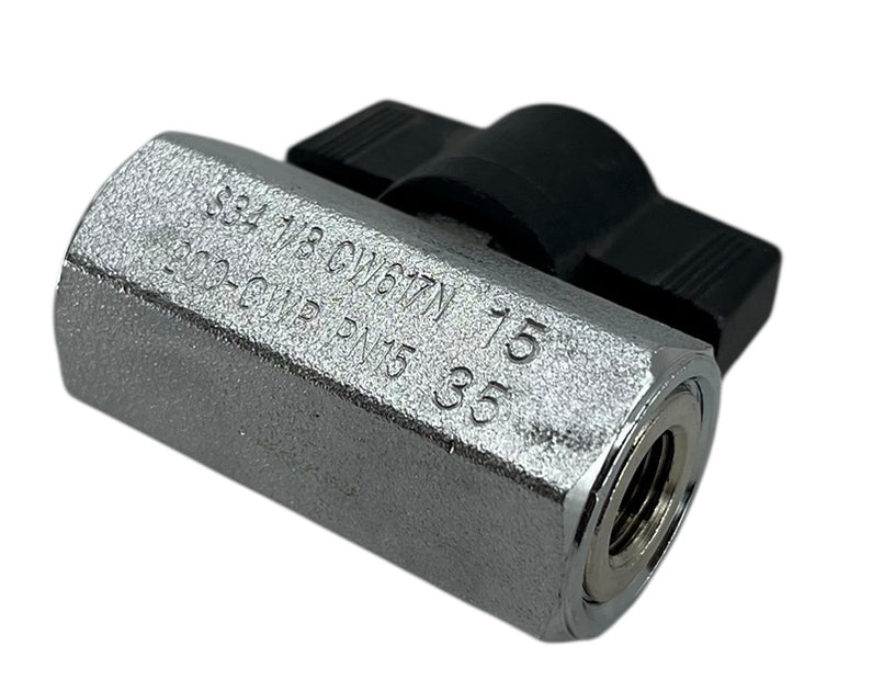 Hypro 90 Series Plated Brass Ball Valve 1/8" FNPT x 1/8" FNPT 200 PSI - 90FFB18