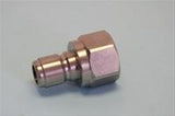 J.E. Adams Stainless Steel Quick Disconnect Plug - 1/2" F Plug, 4000 PSI - 7191
