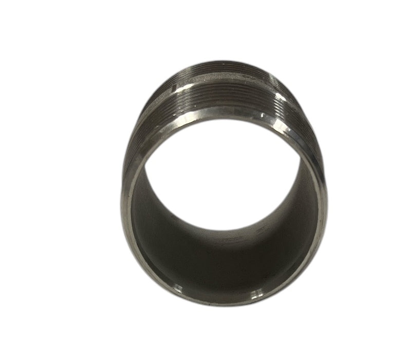 Hypro Stainless Steel Short Nipple 304SS, 1-1/4" MPT X 1-5/8" - 7114158