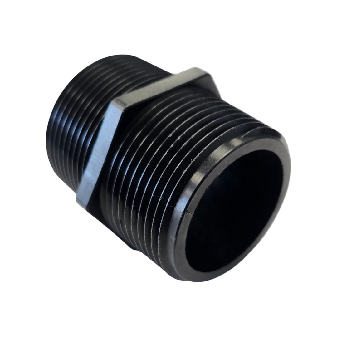 Banjo Short Poly Nipple Pipe Fitting 1-1/4" NPT - NIP125-SH