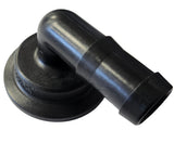 Banjo 90 Degree Hose Fitting Adapter 2" Flange X 1" Hose Barb - M200100BRB90