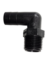 Banjo 90 Degree Hose Fitting 3/8" Male Thread X 3/8" Hose Barb - HB038/050-90