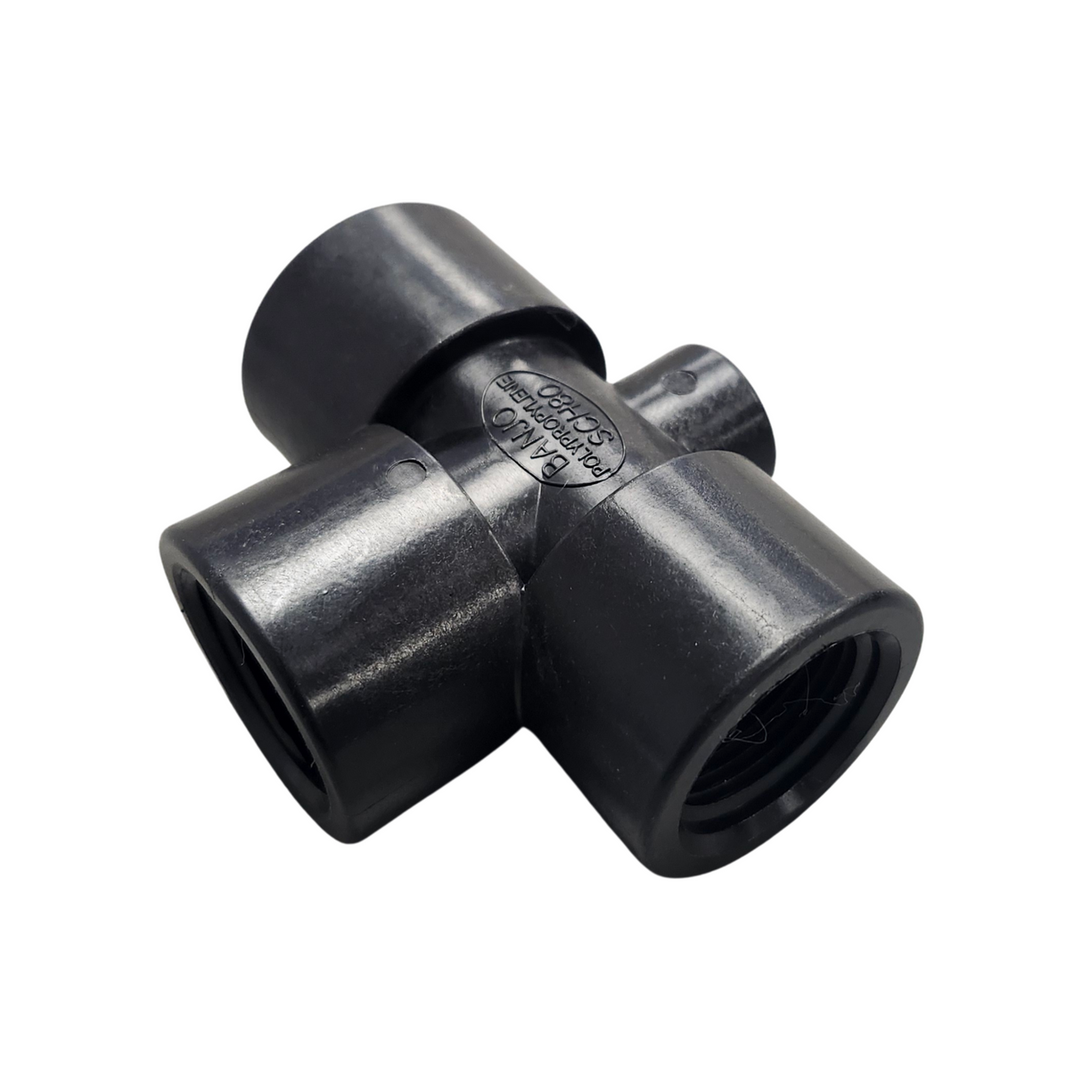 Banjo Poly Tee Fitting with Gauge Port 3/4" FNPT - TEG075