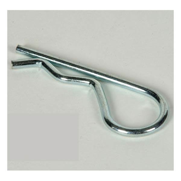Double HH Clear Zinc Plated Hitch Pin Clips For 17/64 Hole - 60886