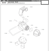 Hypro Turret Style Triple Nozzle Body for 1" Wet Boom, Diaphragm Check - 4012767