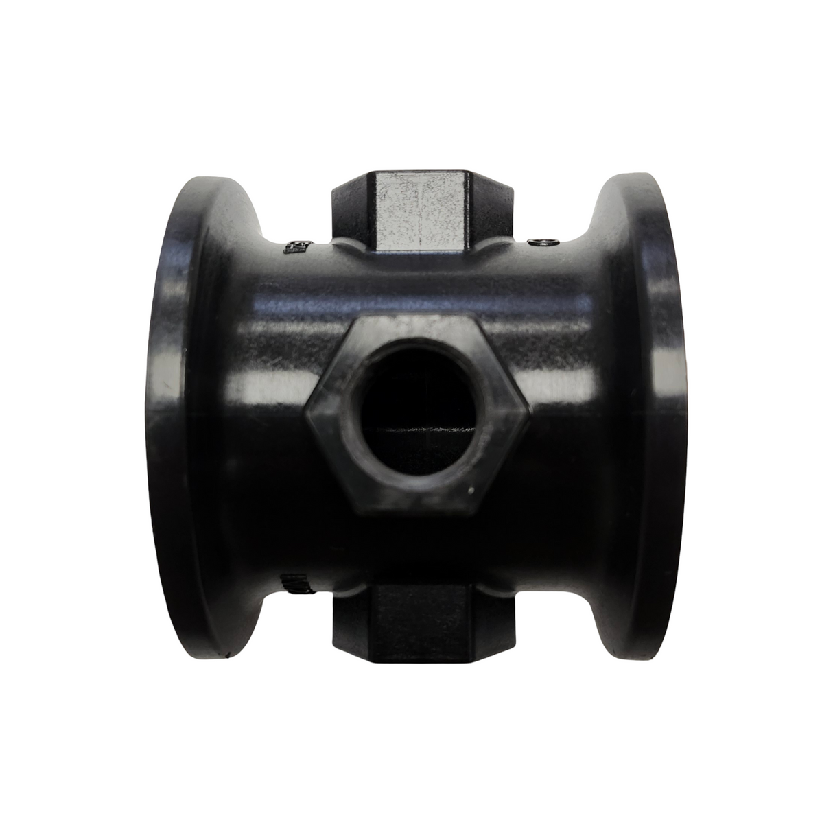 Banjo 2 inch Full Port Flanged Coupling with 1/2" Gauge Ports - M220CPG3G