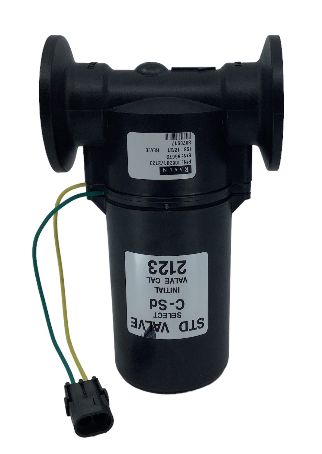 Raven 1 in Poly Control Valve, 90 Degree, Weather-Pack Connection