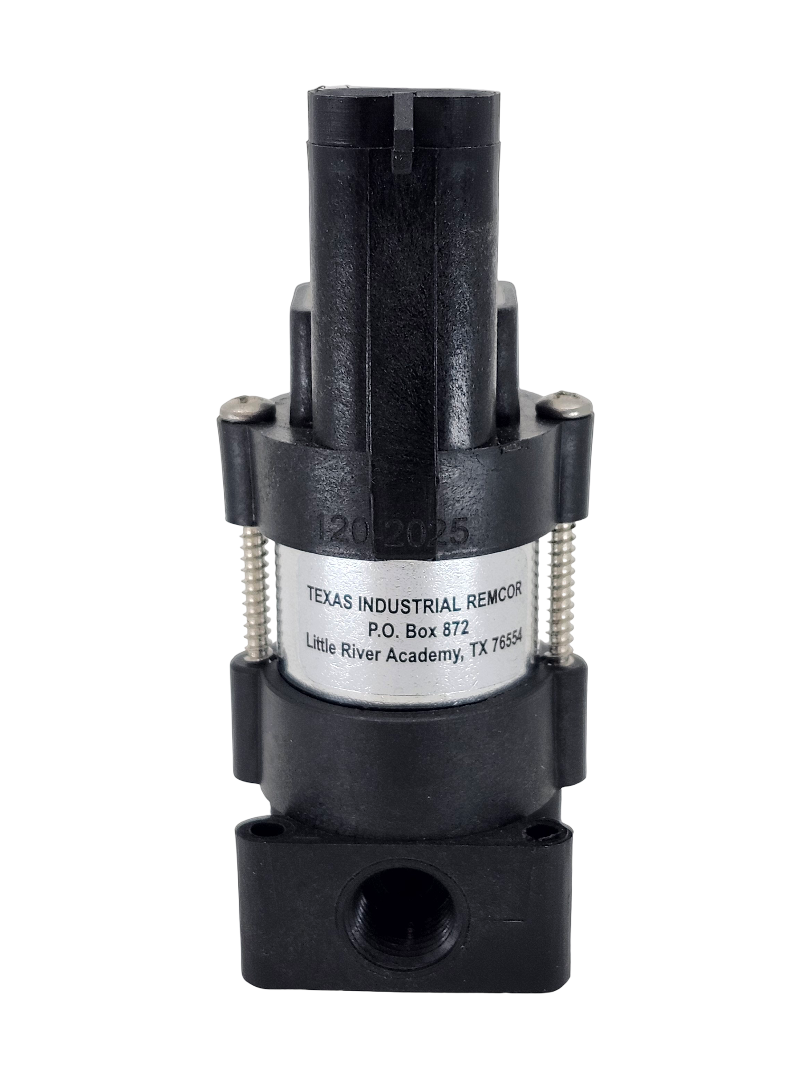 Texas Remcor Direct Operating Solenoid 3-Way Valve 12 V WP 55 PSI - SV.2204A.WP