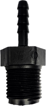Banjo Poly Hose Fitting 1/2" Male Thread X 1/4" Hose Barb - HB050-025