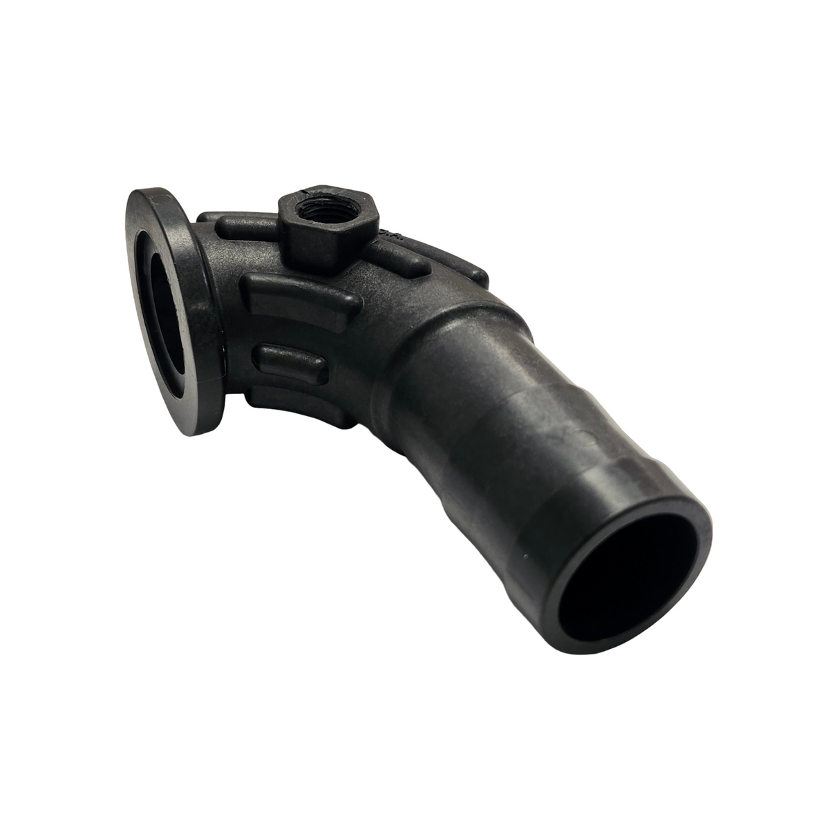 Banjo 90 Degree Manifold Sweep w/ Gauge Port 1" Flange X 1-1/4" M100125BRBSWPG90