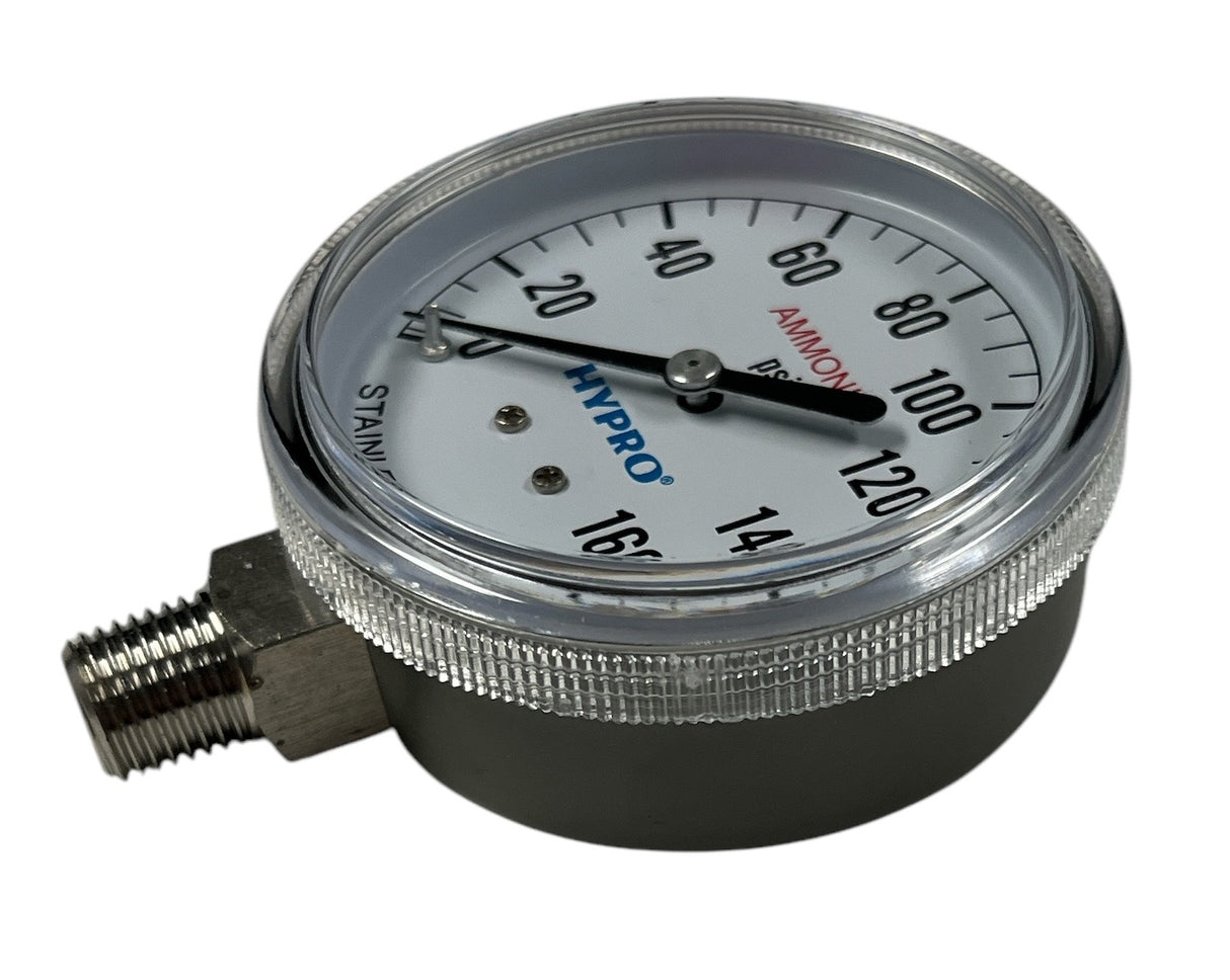 Hypro ASG 160 PSI Dry Gauge 2-1/2" Diameter, 1/4" MPT Lower Mount - ASG160