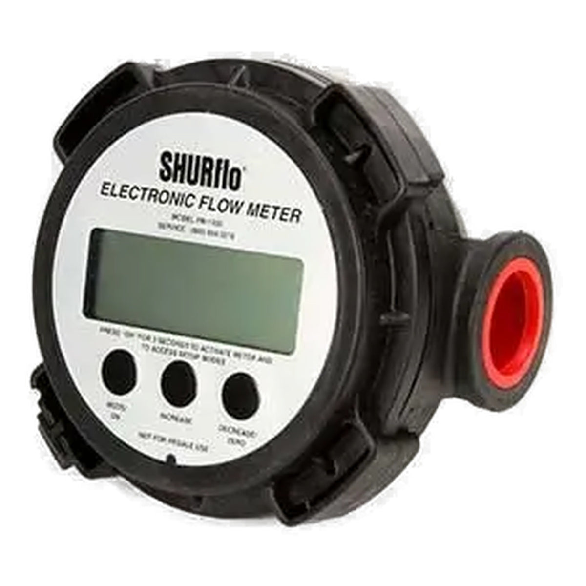Shurflo Inline Electronic Flow Meter 1 to 20 GPM 1 Inch FNPT 120 PSI - FM-1100I
