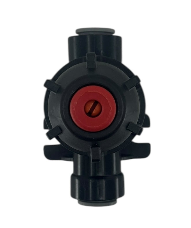 Hypro ProFlo Push To Connect Nozzle Body 3/8" Red Check 4 PSI - BG-4247N-C111