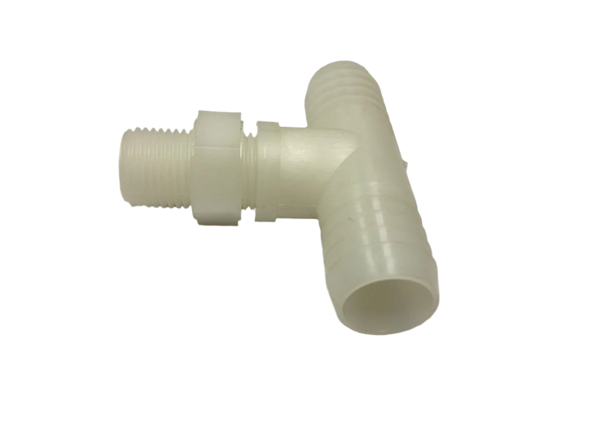 Hypro Hose Barb Tee with B12 Nut 11/16" UNF X 3/4  - NTT34