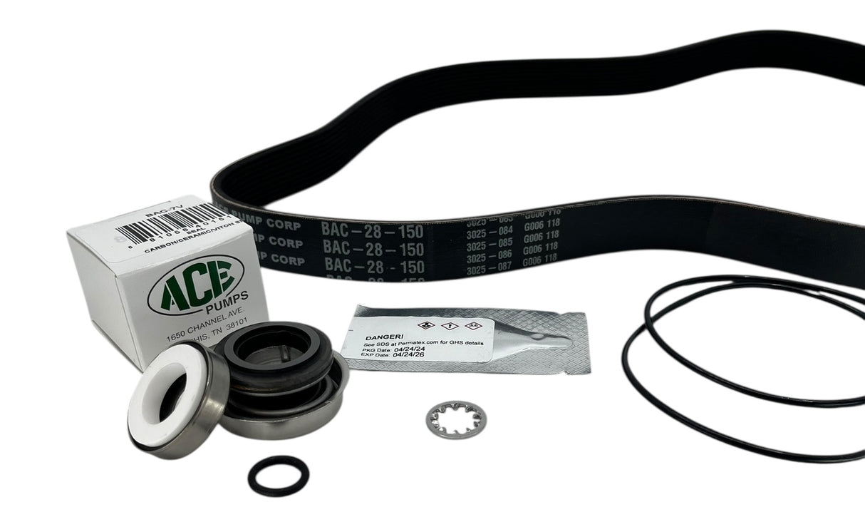 Ace Pumps Repair Kit for Belt Driven Centrifugal PTOC-150-600 Series Pump - RK-PTOC-150-600