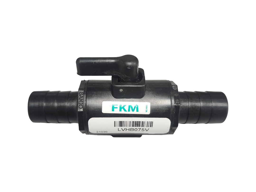 Banjo 3/4" Hose Barb Micro Valve with FKM Seals - LVHB075V