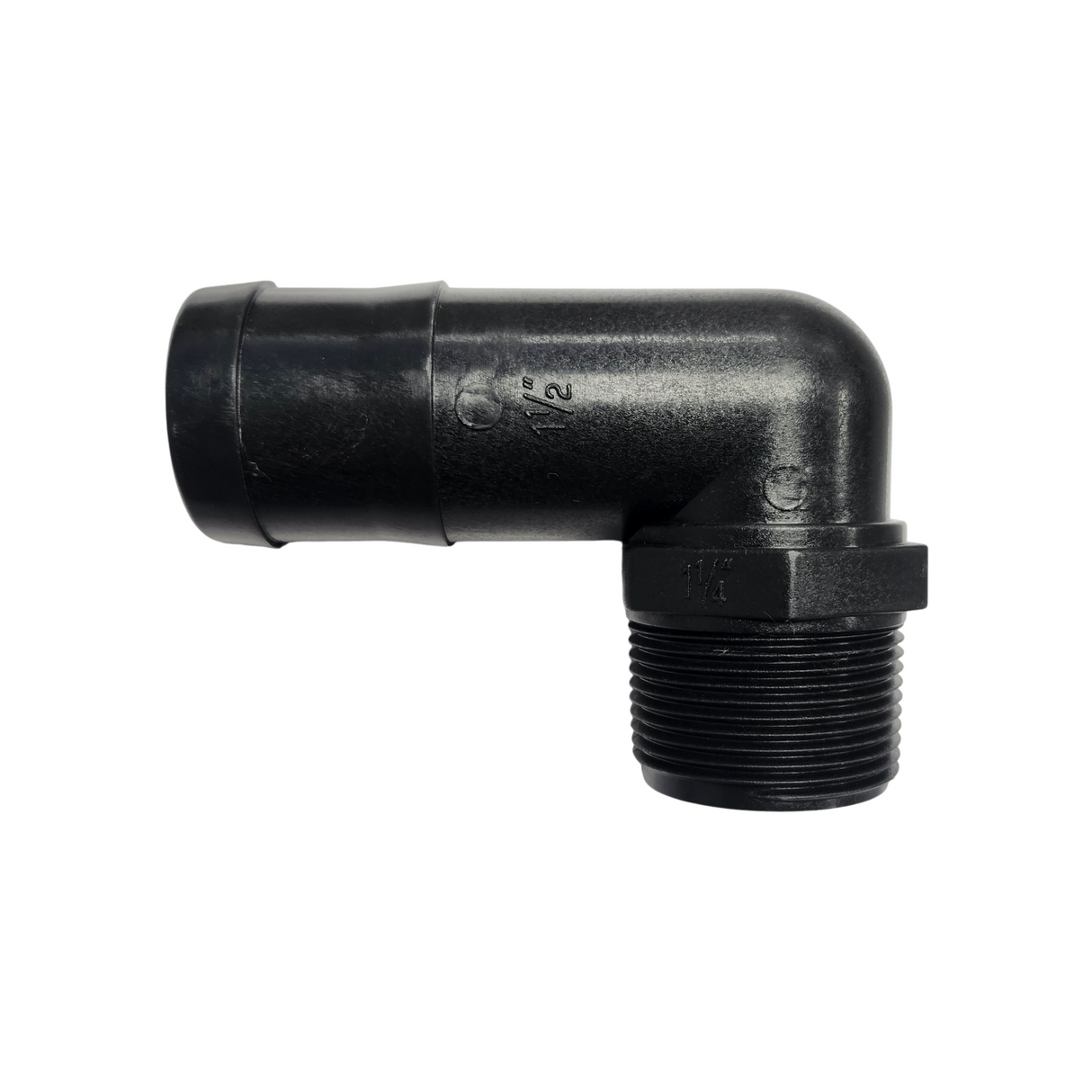 Banjo 90 Degree Hose Barb Fitting 1-1/4" MNPT X 1-1/2" Barb - HB125/150-90
