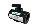 Banjo 1/2" Female NPT Polypropylene Micro Valve with FKM Seals - LV050V