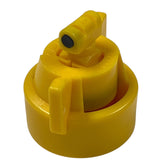 TeeJet Turbo TwinJet Yellow Polymer Nozzle Assembly with Cap - TTJ60-11002VP-CE