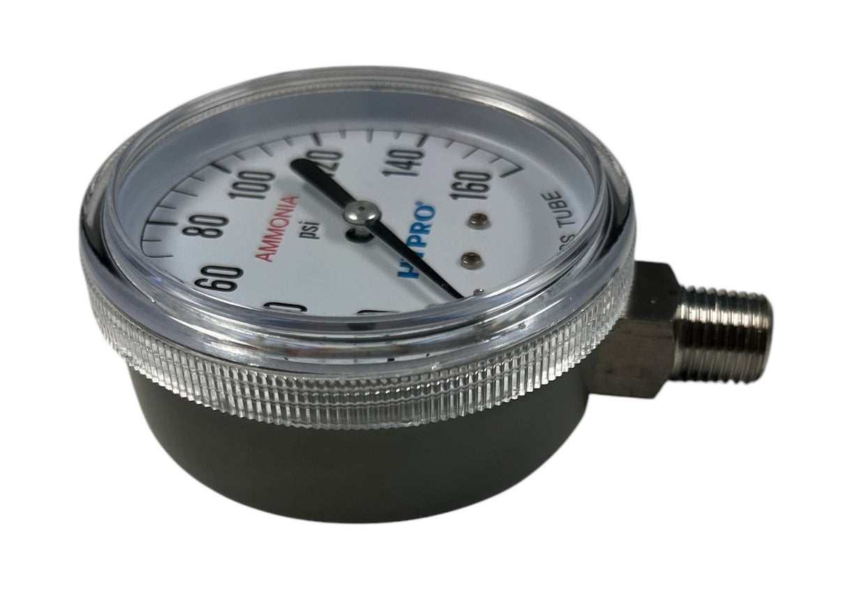 Hypro ASG 160 PSI Dry Gauge 2-1/2" Diameter, 1/4" MPT Lower Mount - ASG160