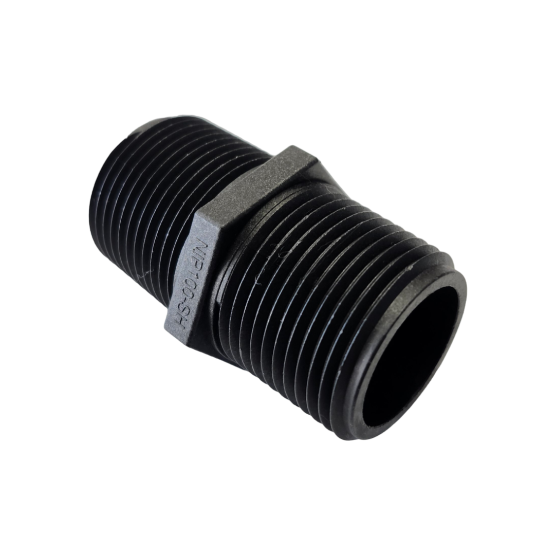 Banjo Short Poly Nipple Pipe Fitting 1" NPT - NIP100-SH
