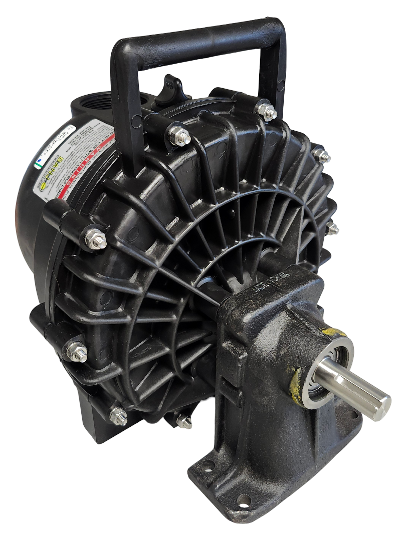 Banjo 2 Inch Poly Pump with Bearing Pedestal - 3/4" Shaft - 200PB