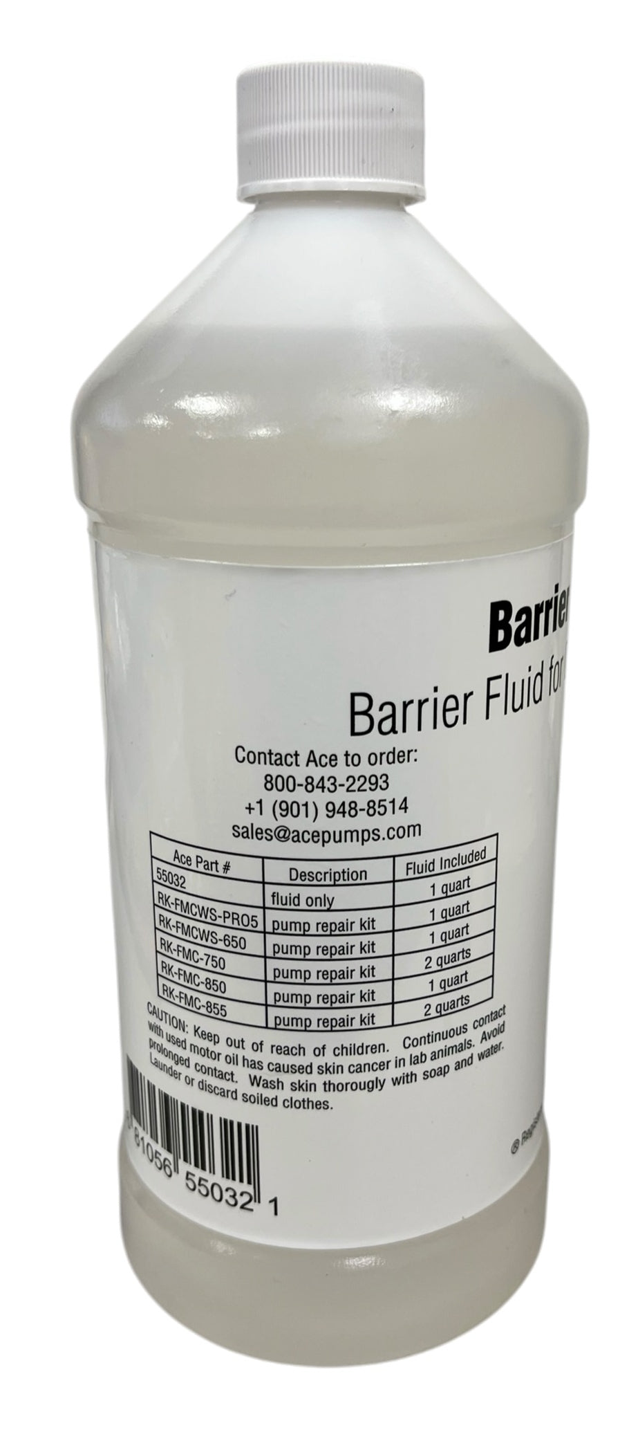 Ace Pumps Barrier Fluid Assembly Quart - 55032