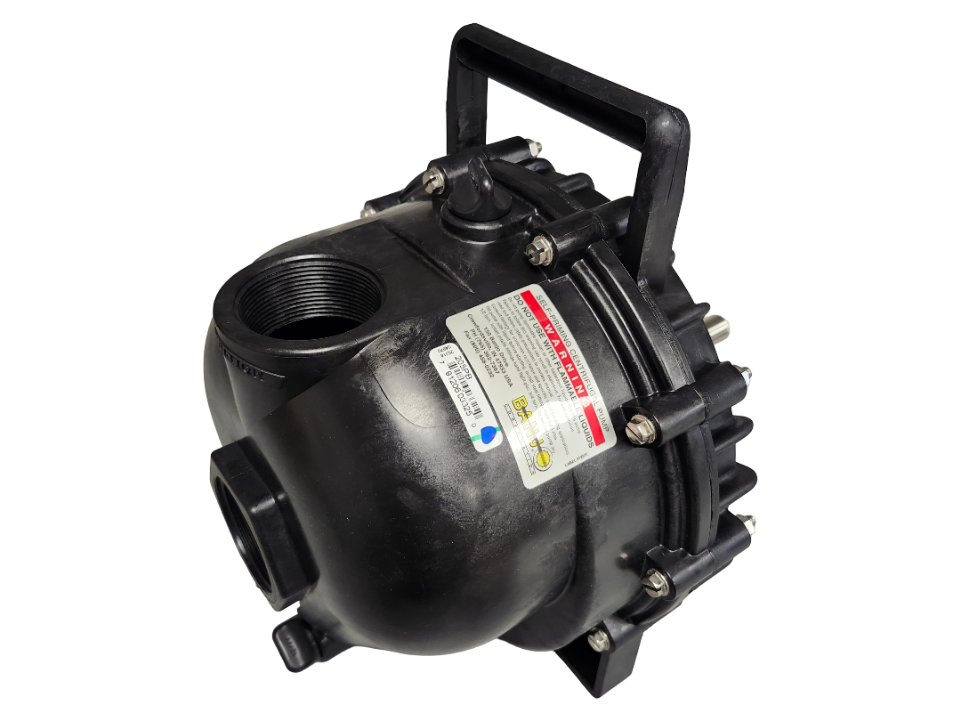 Banjo 2 Inch Poly Pump w/ 5-Vane Impeller & Bearing Pedestal - 205PB