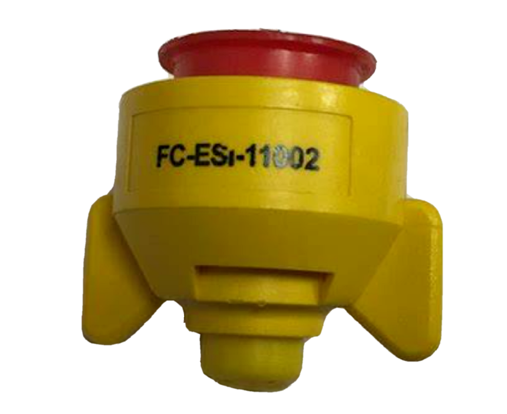 Hypro ESI Six Stream Ceramic Spray Nozzle, Yellow 0.2 GPM @ 40PSI - FC-ESI-11002