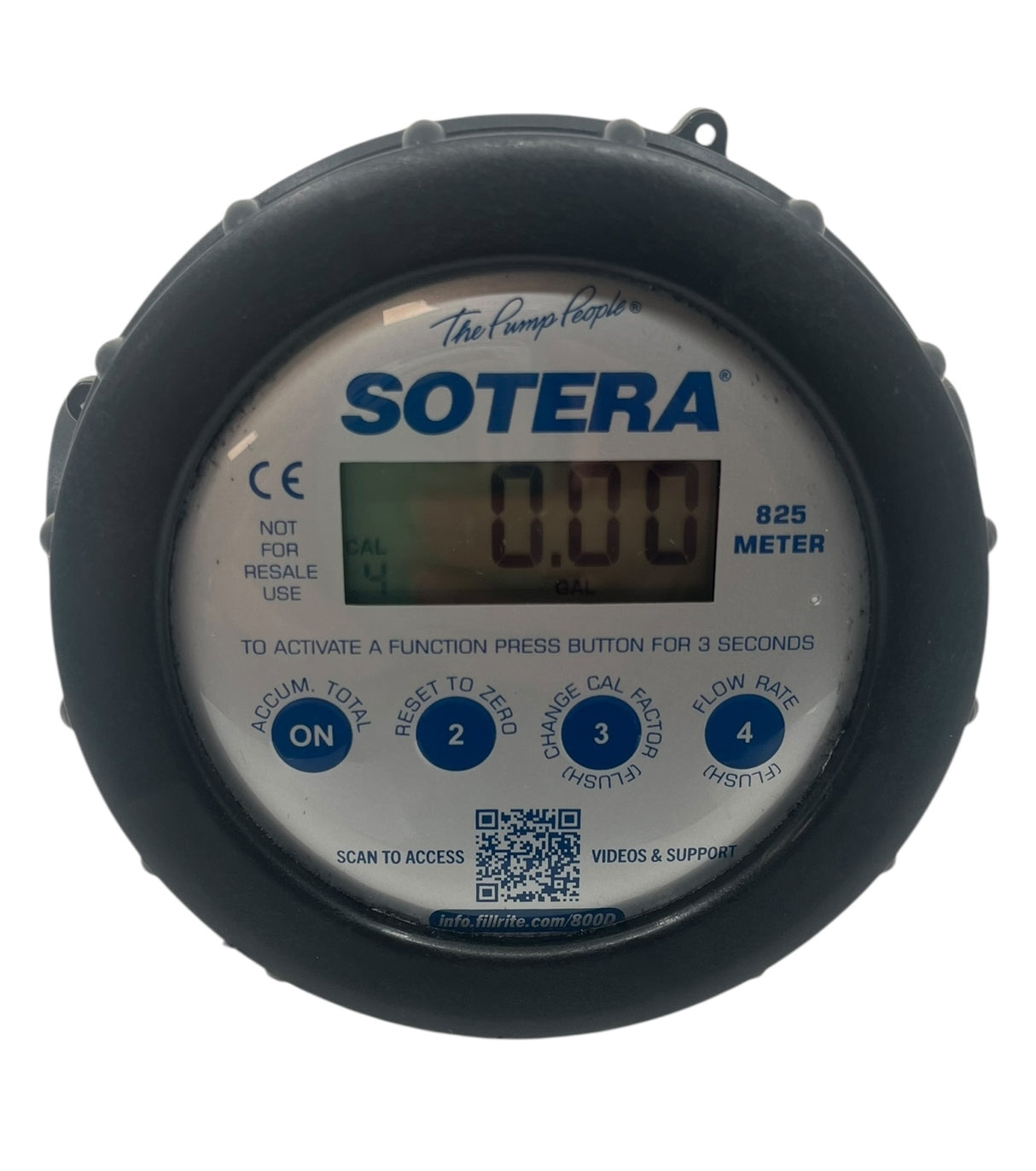 Sotera Poly Digital Chemical Transfer Nutating Disc Flow Meter 1" FNPT 2-20 GPM - 825