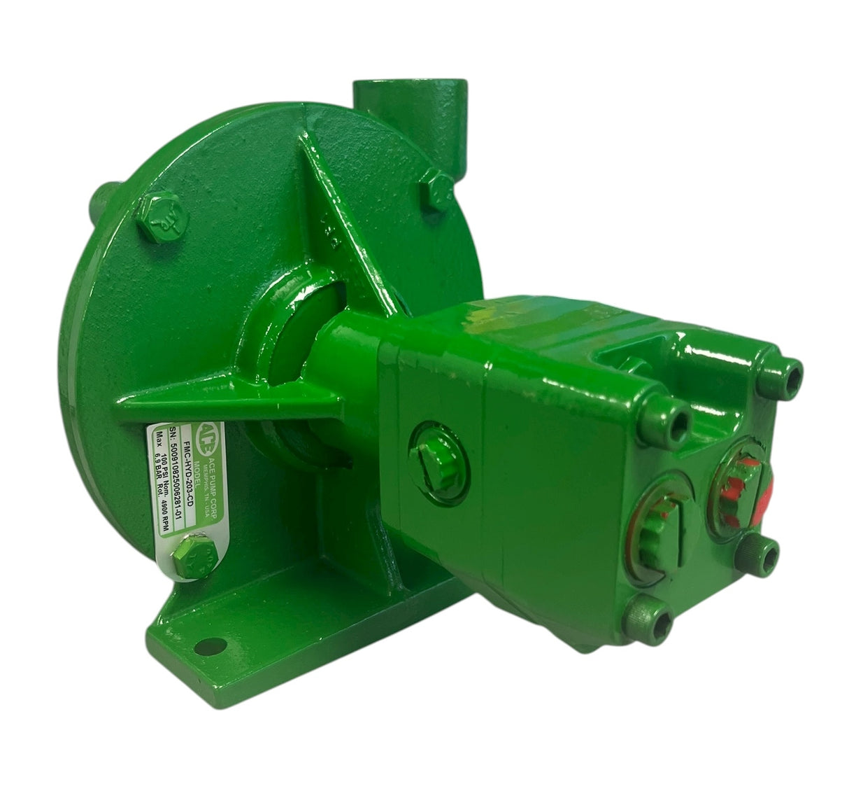 Ace Pumps Cast Iron Hydraulic Centrifugal Pump 1-1/4" X 1" With Case Drain - FMC-HYD-203-CD