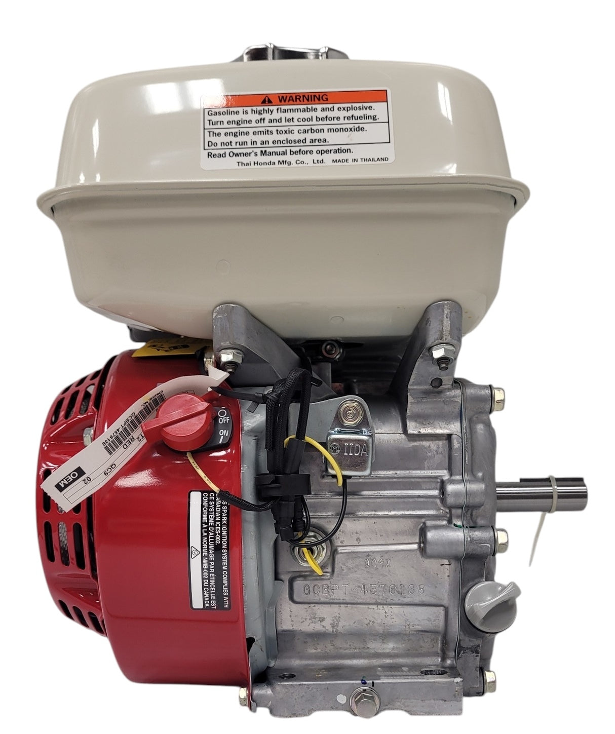 Honda GX160 Cyclone Air Cleaner Engine 4.8 HP 3/4" x 2-7/16" Shaft - GX160UT2QC9