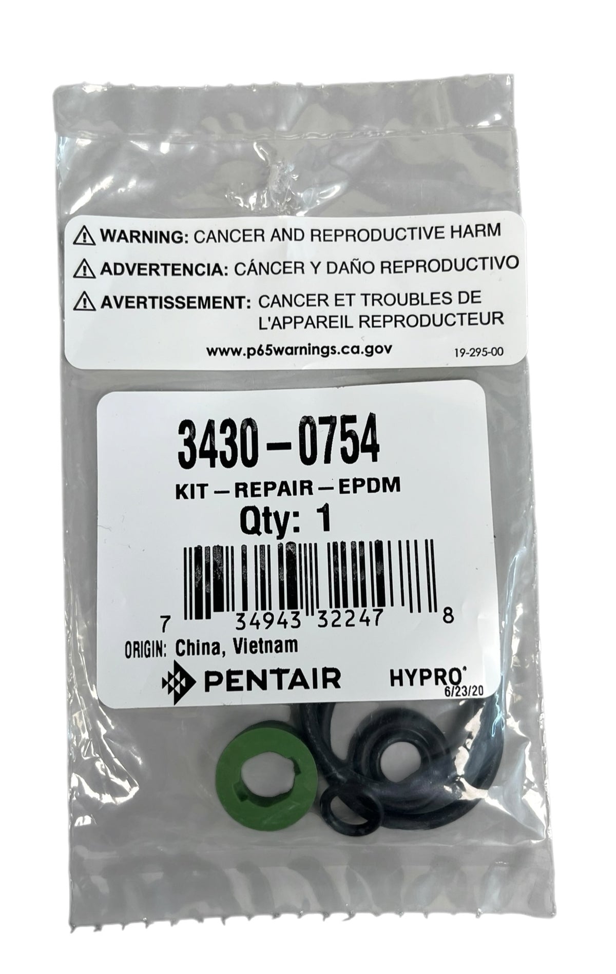 Hypro ProFlo Nozzle Body Repair Kit EPDM - 3430-0754