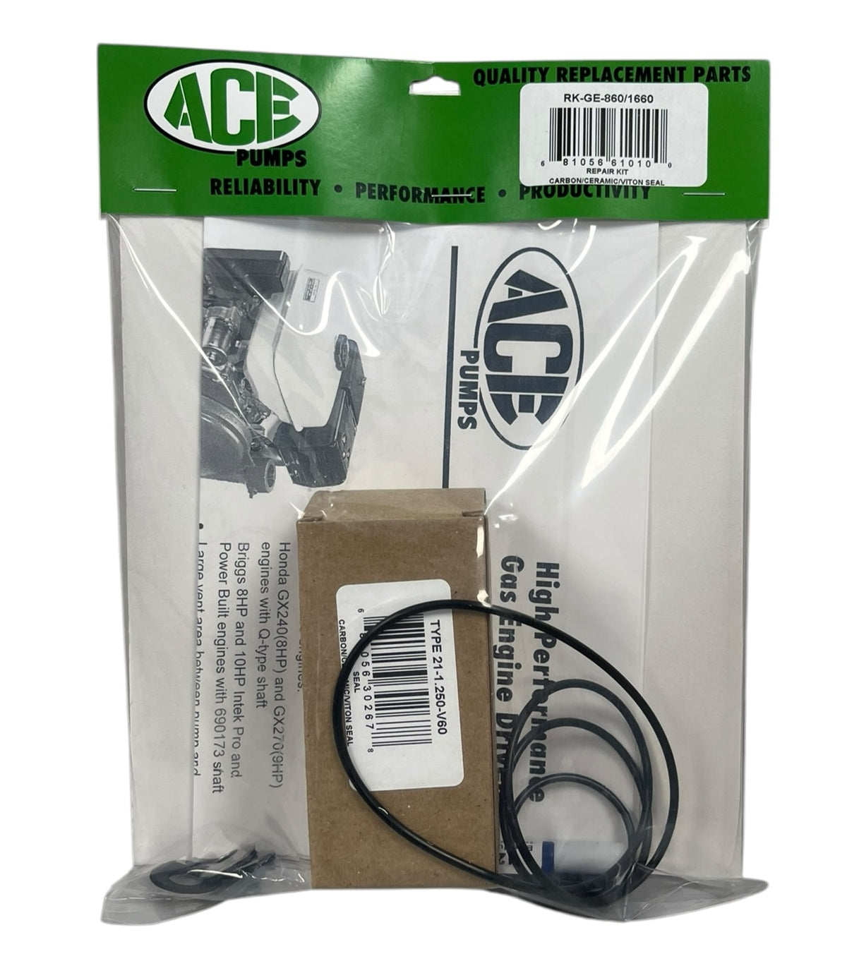 Ace Pumps Repair Kit for GE-860/1660 Series Pumps (61010) - RK-GE-860/1660