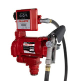 Fill Rite 20 GPM 115 Volt Cast Iron Fuel Transfer Pump with Meter, Hose, And 3/4" Nozzle, 1/3 HP - FR701V