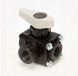 TeeJet 3 Way Manual Bypass Valve 1/2" - AA343M-3-1/2-PP