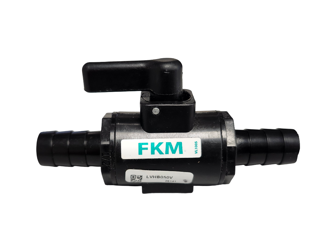 Banjo 1/2" Hose Barb Micro Valve with FKM Seals - LVHB050V