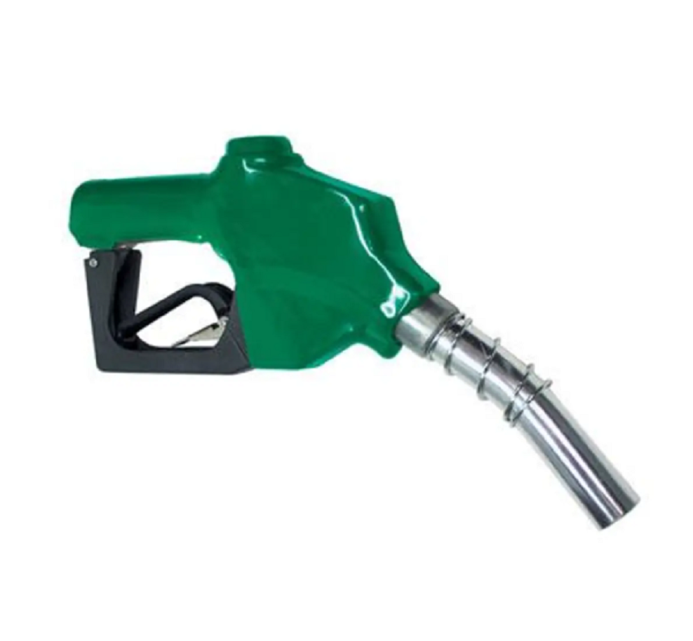 Apache 1 Inch Green Automatic Shutoff Diesel Fuel Nozzle, Aluminum Body - 99000247
