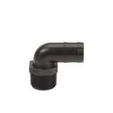 Banjo 90 Degree Poly Hose Fitting 1-1/4" Male Thread X 1-1/4" Barb - HB125-90