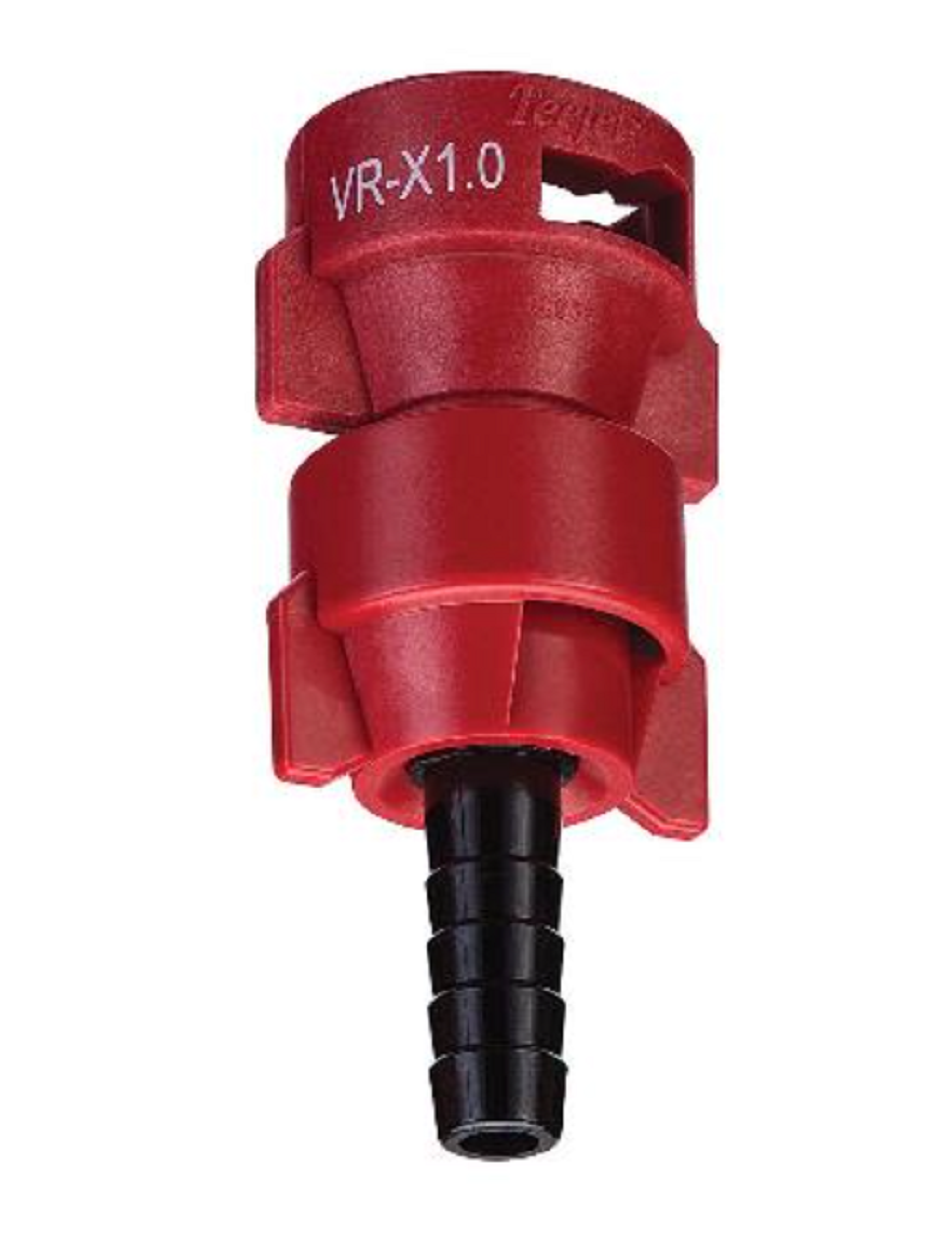 TeeJet Variable Rate Hose Barb Assembly/Red X1.0 - QJ-VR-X1.0-3/8-NYB