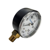 Hypro 100 PSI Dry Pressure Gauge 2-1/2" Diameter, 1/4" LM Stem - SG100