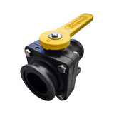 Banjo Manifold Flange Stubbly Ball Valve 2" FP Flange X 2" Male - MVSF220FP