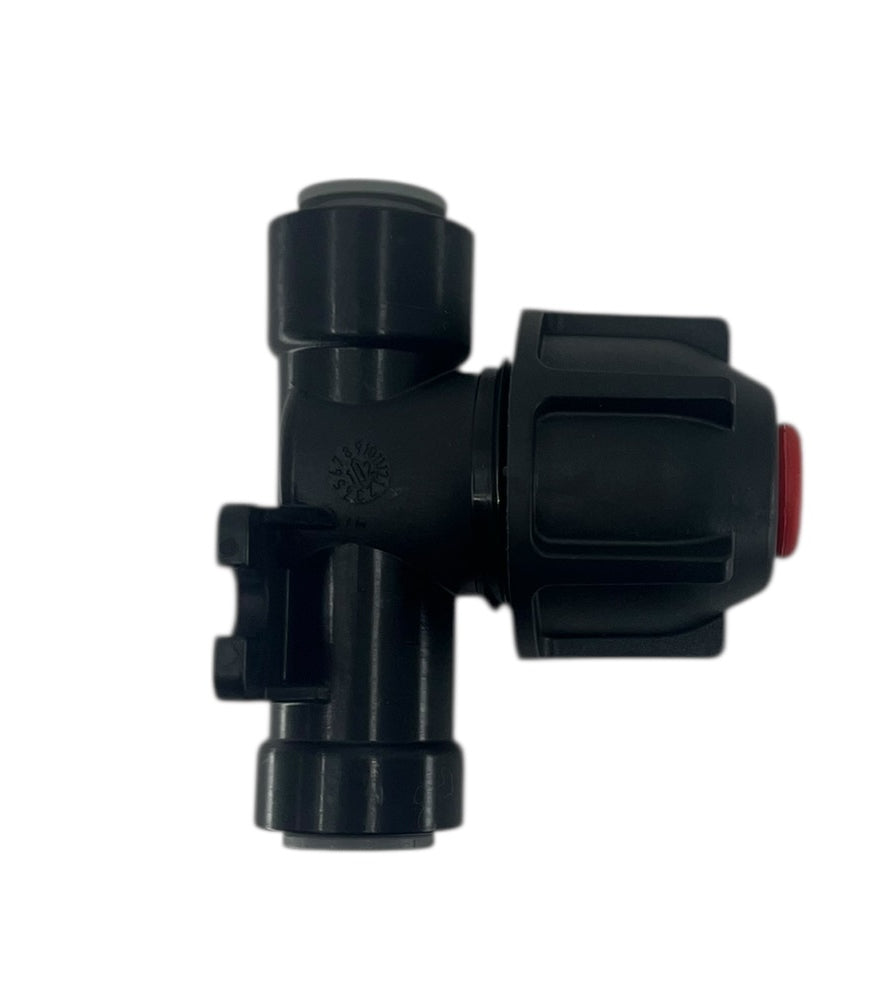 Hypro ProFlo Push To Connect Nozzle Body 3/8" Red Check 4 PSI - BG-4247N-C111