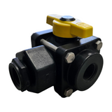 Banjo 3 Way Side Load Valve 3/4" FNPT x 3/4" FNPT x 3/4" FNPT - V075SL