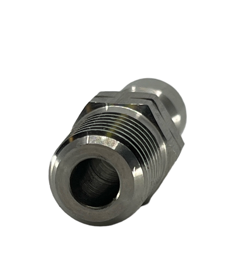 J.E. Adams Quick Disconnect Stainless Steel Plug 1/4" M, 5000 PSI - 7186P