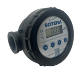 Sotera Poly Digital Chemical Transfer Nutating Disc Flow Meter 1" FNPT 2-20 GPM - 825