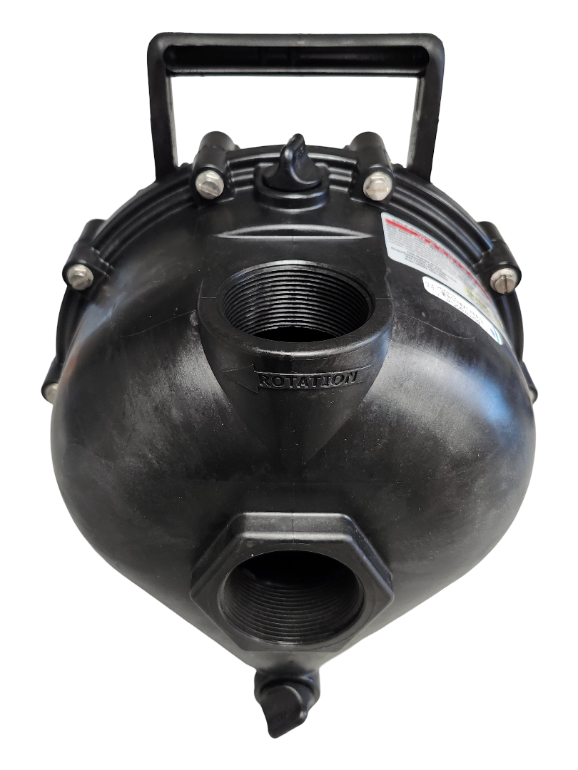 Banjo 2 Inch Poly Pump with Bearing Pedestal - 3/4" Shaft - 200PB